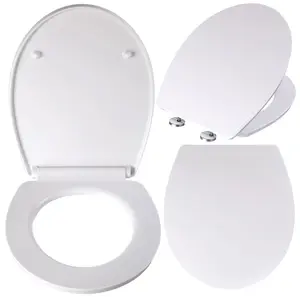 Modern U-shaped bathroom toilet lid slow closing quick release UF toilet seat