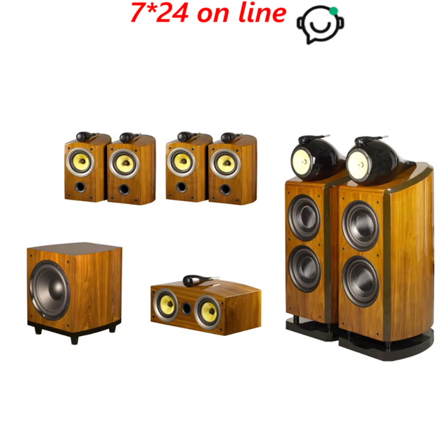 AVplay Double 10 Inch HiFi 7.1/7.2 Set Wooden Home Theater Speaker 12 Inch Subwoofer 5.5 Inch Bookshelf Speaker