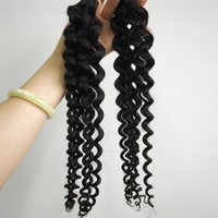 Extensions de cheveux 100% naturels Remy Grade 8A, Cheveux à tresser bouclés, Ondulés effet eau, Nœuds miracle, 1 pièce MOQ 60g, Paquets de cheveux au crochet WW