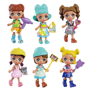 Mini poupées à habiller avec accessoires, ensemble de figurines mignonnes, jouet de jeu d'imitation pour enfants, jeu de rôle interactif à la maison, décoration, cadeau - Product Image 5