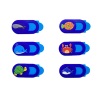 Couverture de webcam d'animaux marins de dessin animé-Protecteur de caméra amusant et ludique, téléphone portable/ordinateur portable/ordinateur avec logo personnalisé Oem