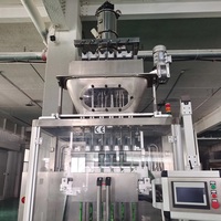 Çok Kanallı 4 Hatlı Elektrikli Otomatik PLC Kontrollü Poşet Kağıt Paketleme Makinesi 10-50ml Sıvı Dolum Gıda Paketleme
