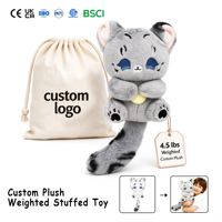 Jouets en peluche lestés personnalisés, doux et câlins pour enfants, décoration intérieure, fabrication OEM, créez votre marque, poupée unique et réconfortante