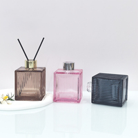 Nouvelle Arrivée Bouteille de diffuseur à roseaux de luxe personnalisée, Bouteille vide pour diffuseur à roseaux 200ml, Bouteilles de diffuseur en verre de luxe pour la décoration