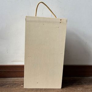 Boîte à vin en bois personnalisée pour 2 bouteilles avec poignée, ouverture latérale, en bois de pin, emballage cadeau pour vin rouge - Product Image 2