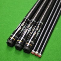 Tongkat Snooker Berkualitas Tinggi Maple 1/2 Split High-Tech American 9-ball Chinese 8-ball Sambungan Baja Tahan Karat Serat Fiberglass
