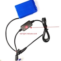 Câble de convertisseur, 5v à 12v, 50cm, noir, avec indicateur led