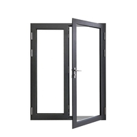 Portes intérieures en acier inoxydable, en alliage d'aluminium chinois, résistantes au vent, à pousser et à tirer, durables plus de 5 ans