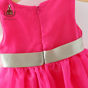 Stile europeo Rosa Festa di <span class=keywords><strong>Compleanno</strong></span> di Cerimonia Nuziale Della Principessa Delle Ragazze Del Bambino Vestiti Dalla Ragazza di Fiore Del <span class=keywords><strong>Vestito</strong></span> Del Bambino Del <span class=keywords><strong>Vestito</strong></span> della Principessa Della Ragazza Con L'arco - Product Image 2