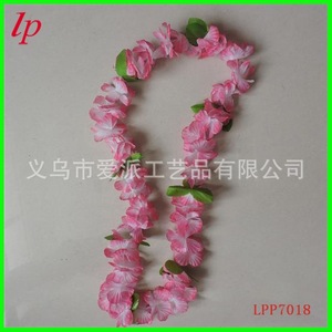 Guirlande artificielle de fleurs de pêcher LPP7018 en plastique pour extérieur, idéale pour accessoires de danse hula - Product Image 1