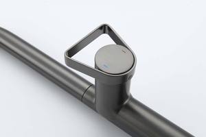 Pistola gris fácil de limpiar Diseño contemporáneo Aleación de zinc Extraíble B núcleo <span class=keywords><strong>Rass</strong></span> Mezclador de <span class=keywords><strong>agua</strong></span> caliente fría Grifo de cocina montado en la pared - Product Image 3