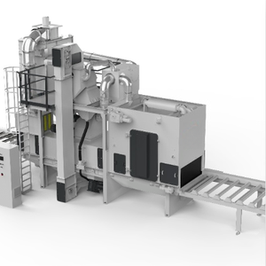 Tự động đường hầm loại sơn dòng Con lăn băng tải bắn nổ mìn Máy abrators H dầm thép tấm kim loại tấm động cơ bơm - Product Image 2