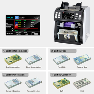Thiết kế mới hai túi CIS mix tệ đếm Máy AED sar SYD Leb giáo phái tiền tệ tiền truy cập giá trị SORTER <span class=keywords><strong>2025</strong></span> - Product Image 6