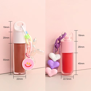 MLM Vegan Cosmetics Vendor <b>Lip</b> Oil Makeup Plumper Pendant Keychain Decoration Private Label Glossy Shimmer Glitter Long Lasting - Product Image 3