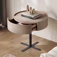 Table de Chevet Flottante Moderne en Bois, 1 Tiroir, Écologique, Durable, Pliable, Meuble de Rangement pour Chambre à Coucher, Appartement, Salon, Hôtel