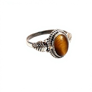 925 Sterling Silver Handmade <b>Ring</b> with <b>Tiger</b> <b>Eye</b> Stone Latest Design Gemstone <b>Rings</b> for Wholesale - Product Image 5