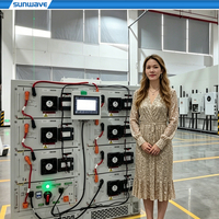 Système de stockage d'énergie solaire hors réseau 150 kW 192 kWh, batterie LiFePO4 314 Ah montée sur rack, haute tension BESS pour usine