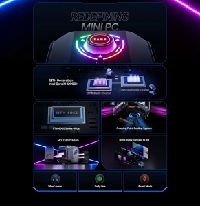 มินิพีซี XZH I9-12900H GTX 3060 3070 3080 4060 พร้อมการ์ดจอสำหรับเล่นเกม Rtx 12gb Core I9 12900H มินิพีซีสำหรับเล่นเกมพร้อม Rtx 4060 12gb - Product Image 2