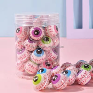 Fabrikpreis Süßigkeiten-Gummiaugen 3D-Muster Kugelform Halloween-Party Fruchtig Aromatisierte Gummiaugen Weiche Süßwaren - Product Image 4