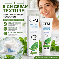 Dentifrice Blanchissant Double Menthe Direct Usine Personnalisable Anti-caries Efficace pour Éliminer les Taches Buccales
