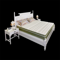 Canapé à ressorts en peluche king, mousse élastique douce avec tapis, lit à ressorts, cercle, taille king, ensemble de matelas, drap