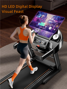 Cinta <span class=keywords><strong>de</strong></span> correr silenciosa para el hogar, resistente, para fitness en interiores, pérdida <span class=keywords><strong>de</strong></span> peso, <span class=keywords><strong>velocidad</strong></span> Variable para entrenador inclinado, prueba inalámbrica <span class=keywords><strong>de</strong></span> frecuencia cardíaca - Product Image 4