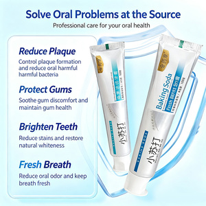 Dentifrice au bicarbonate de soude pour une routine bucco-<span class=keywords><strong>dentaire</strong></span> matinale à domicile, qui supprime l'accumulation de plaque <span class=keywords><strong>dentaire</strong></span> collante - Product Image 3