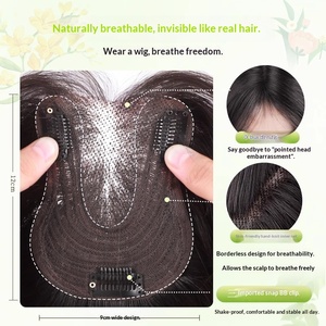Perruque bouclée légère sans filet à <span class=keywords><strong>cheveux</strong></span>, effet volume, pour couvrir les <span class=keywords><strong>cheveux</strong></span> gris, perruque complète pour femmes - Product Image 3