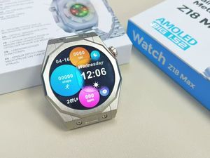 2025 Mới Nhất Z18 Max Vòng Thể Thao Smartwatch Với Ban Nhạc Không Gỉ 300MAh Pin IP67 Không Thấm Nước Reloj Inteligente Thông Minh Đồng Hồ - Product Image 3