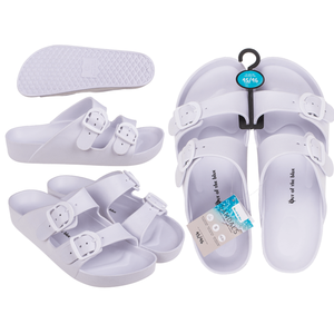 Sandales pour hommes, blanches, taille 45/46, - Product Image 1
