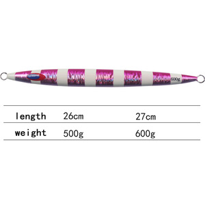 Señuelo de metal personalizado de 600g para pesca en barco, atún de aguas profundas, cebo luminoso para jigging de fondo. - Product Image 4