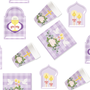 DAMAI - Vajilla Desechable para Fiestas de Revelación de Género de Bebé, Platos y Servilletas de Papel para Baby Shower, Decoraciones para 8 Invitados - Product Image 2