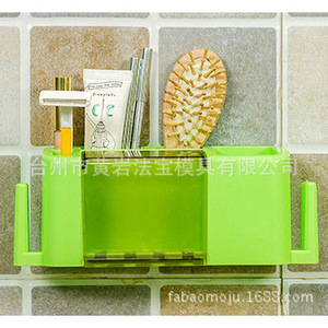 Soporte de pared para cepillos de dientes con doble soporte para vasos, juego de baño de plástico, molde semifijo para necesidades diarias - Product Image 2