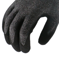 Gants de travail anti-coupure MaxiPact à double revêtement, résistance de niveau 4, industriels, sableux, niveau D, sécurité, anti-coupure, noirs, en nitrile