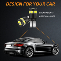 Ampoules LED T10 W5W 194 168 24SMD sans scintillement pour éclairage intérieur de voiture, plafonnier, ampoule cale 12V, vente en gros d'usine, kit auto