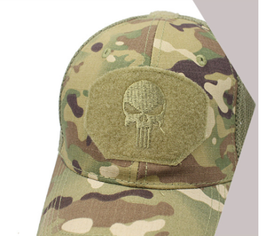 Gorra de Béisbol con Diseño de Calavera y Camuflaje BH04, Gorra Táctica para Fans de CS, Gorra de Pico de Pato con Protección Solar para Pesca y Actividades al Aire Libre - Product Image 4