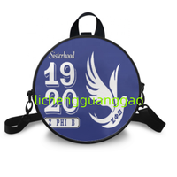 Sac rond en PU pour femme de la sororité Sigma Gamma Rho, sac de shopping réutilisable en tissu, sac de week-end de haute qualité