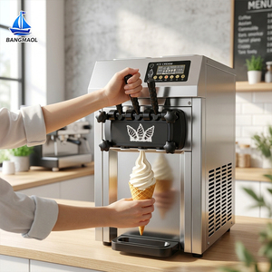 <b>Snack</b> <b>Machine</b> Commercial Soft Ice <b>Machine</b> 3 Flavors Ice Maker Making <b>Machine</b> for Sale - Product Image 3