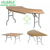 Table pliante en bois, d'argent 12ft/8ft, location de banquets