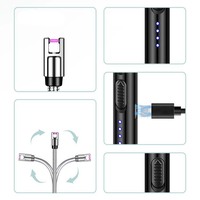Briquet à arc en gros avec chargement USB-C, briquet de cuisine pour bougies, avec verrouillage de sécurité, briquet USB à arc