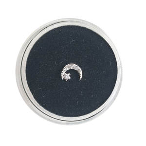 925 argent plaqué argent pur dents gemme outil incrusté Zircon étoile lune soirée décoration dent gemmes pour dents blanchissant bandes - Product Image 2