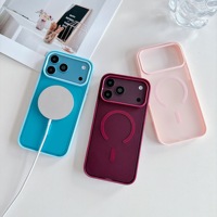 Coque de téléphone magnétique antichoc de haute qualité pour iPhone 17 18 Pro Max, finition mate douce au toucher, personnalisable
