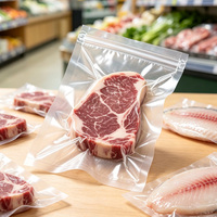 Sacs sous vide en plastique transparent personnalisés, sacs de conservation des aliments sous vide, sacs d'emballage sous vide pour aliments