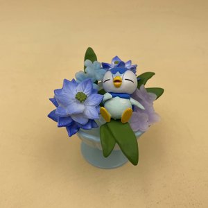 Collection de tasses florales Pokemoned Re-ment, 6 types, Eievui Rokon Mew, figurine en PVC, jouets en plastique pour la décoration de bureau, cadeau pour enfants - Product Image 3