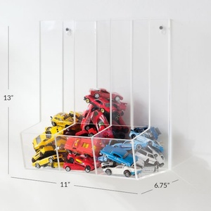 YAGELI 3 Divided DIY Waterproof <b>Wall</b> Mounted Clear Custom Acrylic Rectangle Square Model <b>Display</b> Box for Toys & Sweets - Product Image 2