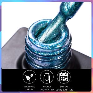 JTING Gel de Uñas Ojo de Gato con Perlas y Diamantes, Colección de 12 Colores, Marca Privada OEM, Botellas de 15ml, Set de Gel para Uñas Ojo de Gato - Product Image 3