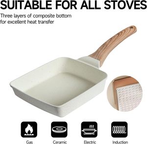 Thiết Kế Cổ Điển Không Dính Die-Cast Nhôm Cảm Ứng Sẵn Sàng Trứng Chiên <span class=keywords><strong>Pan</strong></span> Ăn Sáng Đồ Nấu Nướng Hình Chữ Nhật Đảng Tamagoyaki <span class=keywords><strong>Pan</strong></span> - Product Image 3