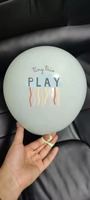 Ballons en latex à finition brillante avec logo imprimé personnalisé, 18 à 36 pouces, remplis d'hélium, décorations d'anniversaire