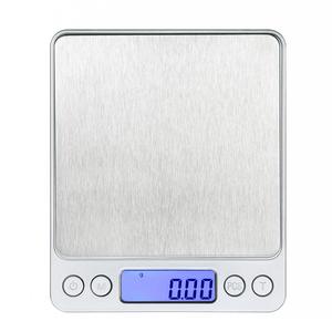 Cxi2000 Jewelry <b>Scale</b> 500g 0.01g <b>Precision</b> Portable Electronic <b>Scale</b> For Home Kitchen Use Rectangle Shape Battery Powered - Product Image 3