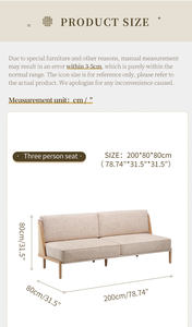 Canapé en rotin synthétique PE résistant aux intempéries, cadre en bois massif teck, siège en résine tressée pour jardin, <span class=keywords><strong>terrasse</strong></span>, bord de piscine - Product Image 4